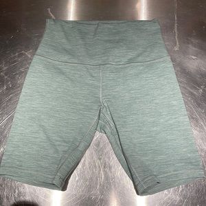 Sage lululemon biker shorts
